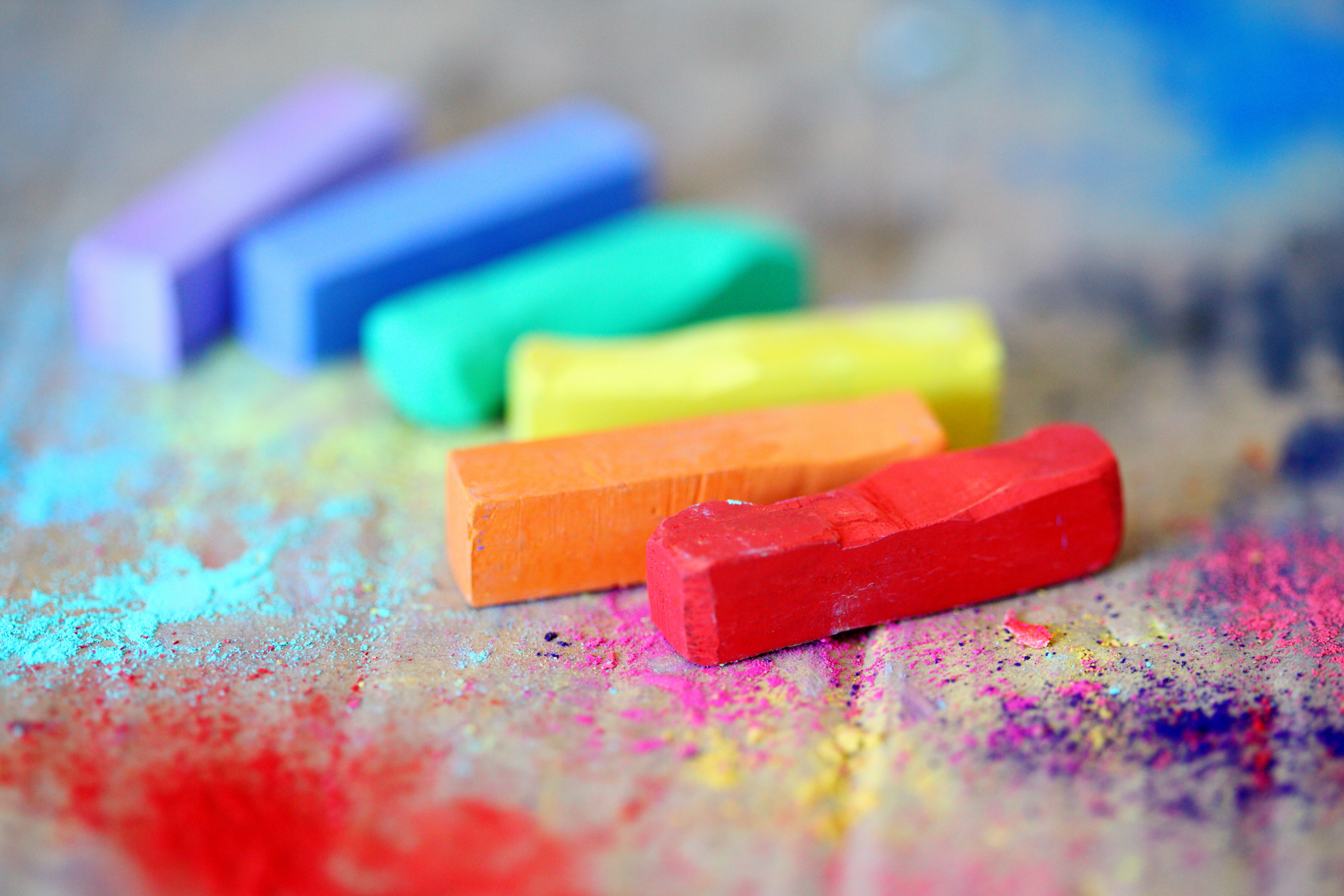 rainbow chalk